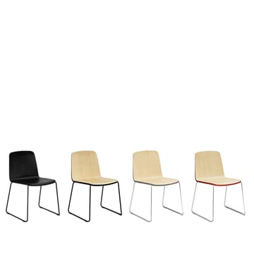 Just stol - sort, sort kant, sort metalstel - Normann Copenhagen