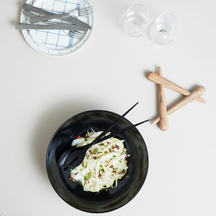 Krenit salatbestik, sort Normann Copenhagen