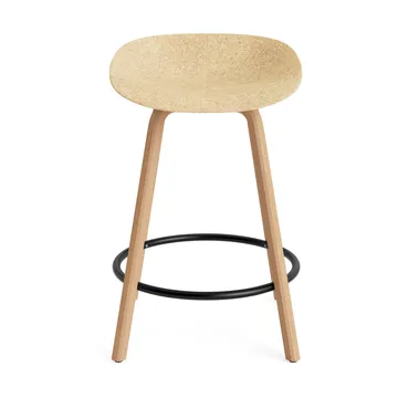 Mad Barstool barstol 65 cm - Hemp-beech-black steel - Normann Copenhagen