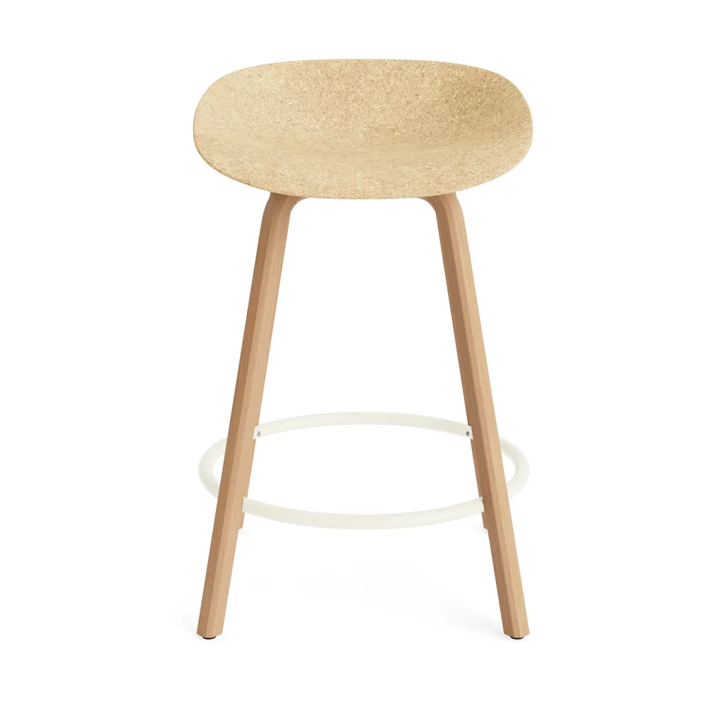 Mad Barstool barstol 65 cm, Hemp-beech-cream steel Normann Copenhagen