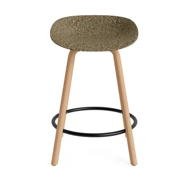 Mad Barstool barstol 65 cm - Seaweed-beech-black steel - Normann Copenhagen