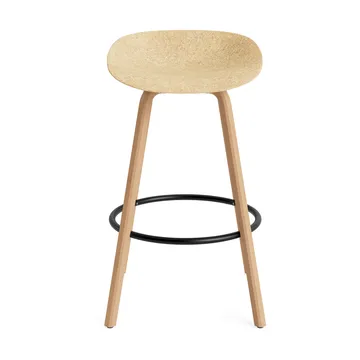 Mad Barstool barstol 75 cm - Hemp-beech-black steel - Normann Copenhagen