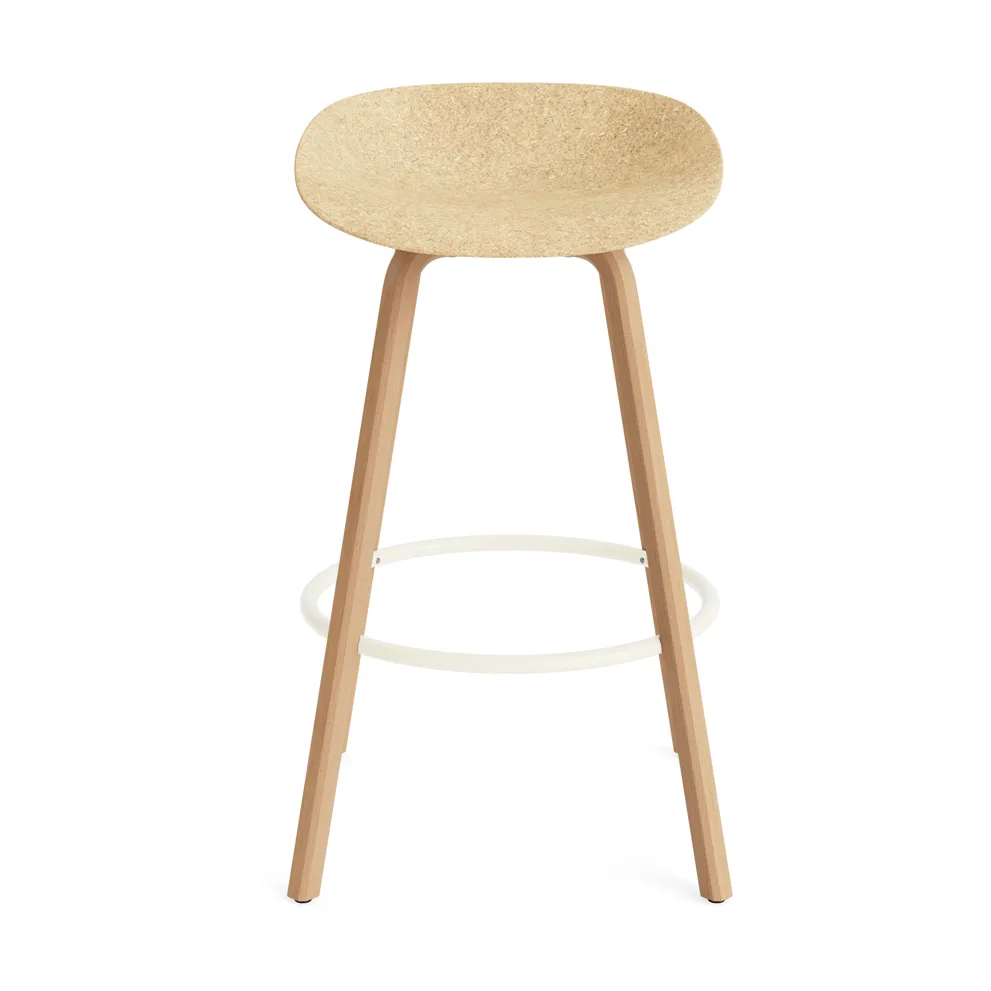 Mad Barstool barstol 75 cm, Hemp-beech-cream steel Normann Copenhagen