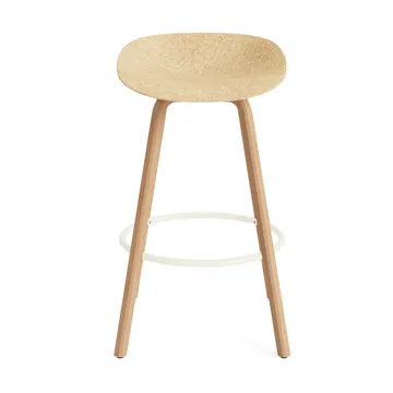 Mad Barstool barstol 75 cm - Hemp-beech-cream steel - Normann Copenhagen