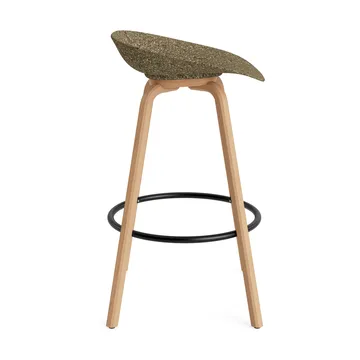 Mad Barstool barstol 75 cm - Seaweed-beech-black steel - Normann Copenhagen