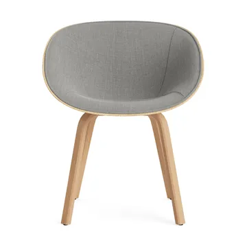 Mat Armchair armstol frontpolstret - Remix 133-hemp-beech - Normann Copenhagen