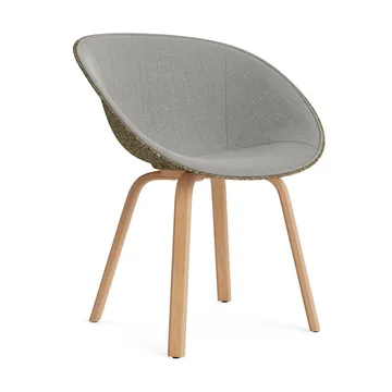 Mat Armchair armstol frontpolstret - Remix 133-seaweed-beech - Normann Copenhagen