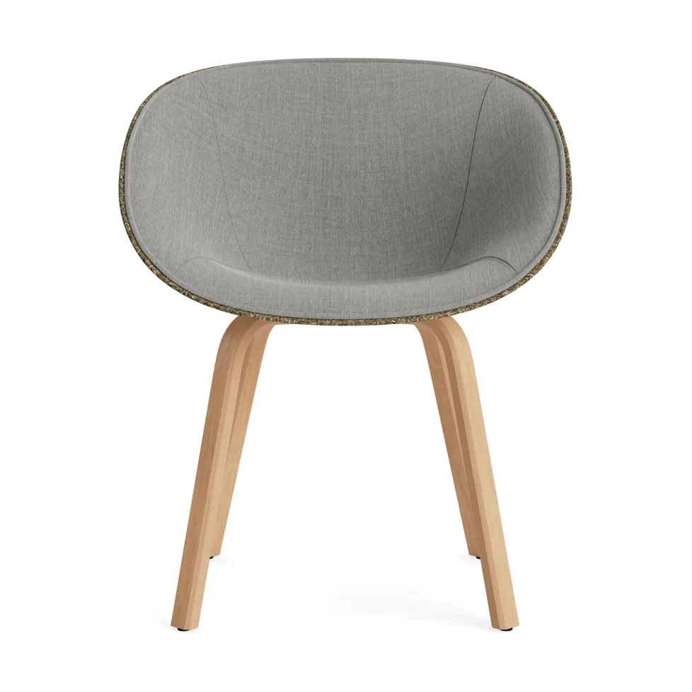 Mat Armchair armstol frontpolstret, Remix 133-seaweed-beech Normann Copenhagen