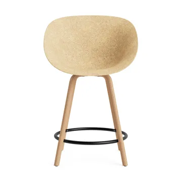 Mat Bar Armchair armstol 65 cm - Hemp-beech-black steel - Normann Copenhagen