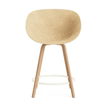 Mat Bar Armchair armstol 65 cm - Hemp-beech-cream steel - Normann Copenhagen