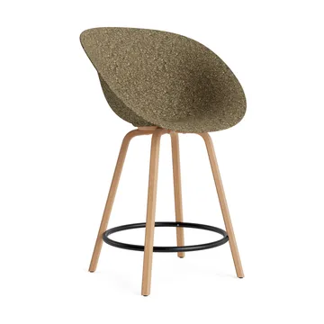 Mat Bar Armchair armstol 65 cm - Seaweed-beech-black steel - Normann Copenhagen