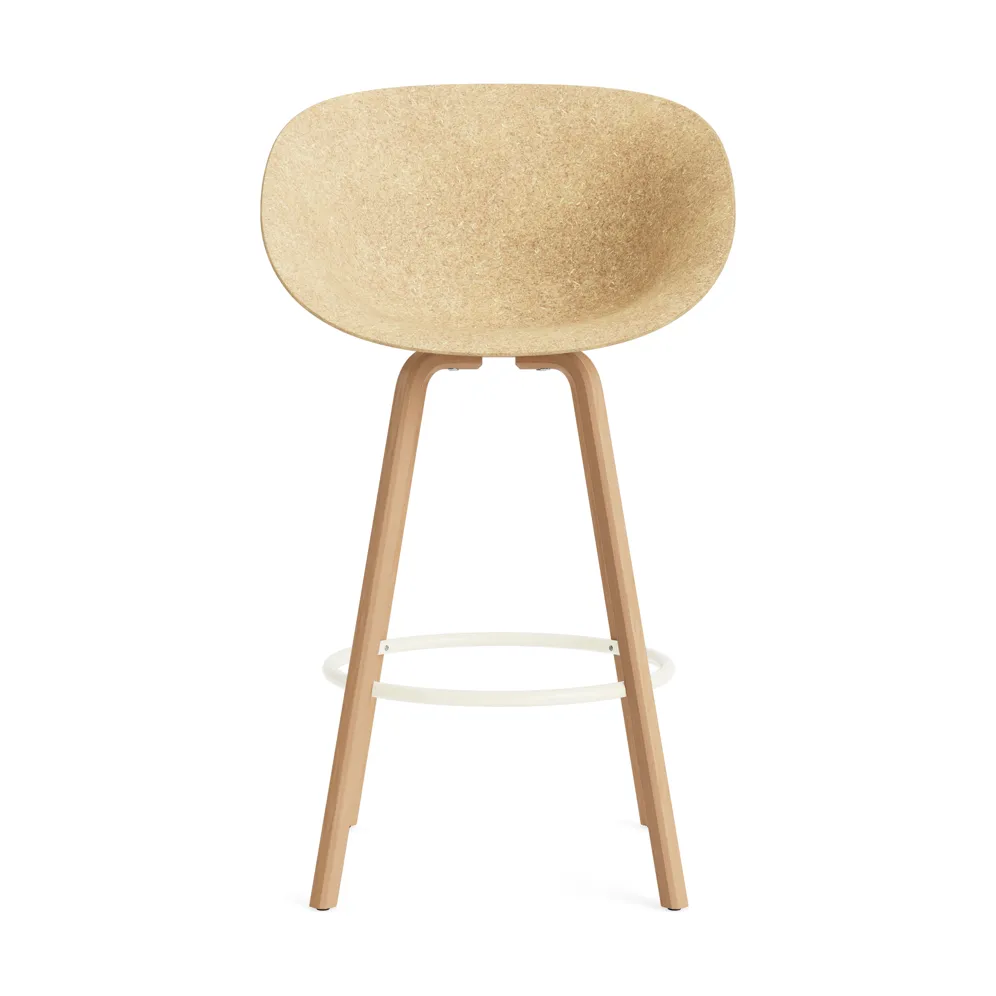 Mat Bar Armchair armstol 75 cm, Hemp-beech-cream steel Normann Copenhagen