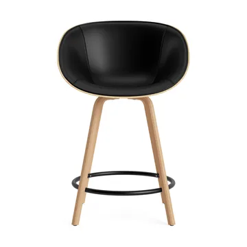 Mat Bar Armchair armstol frontpolstret 65 cm - Ultra 41599-hemp-beech-black steel - Normann Copenhagen