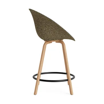 Mat Bar Armchair armstol frontpolstret 65 cm - Ultra 41599-seaweed-beech-black steel - Normann Copenhagen