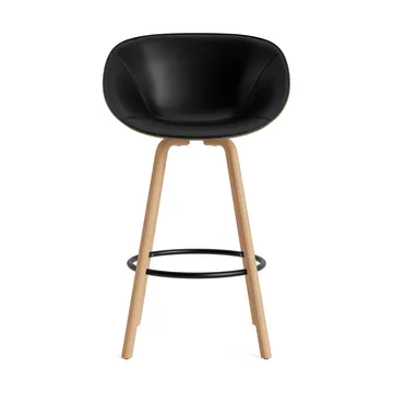 Mat Bar Armchair armstol frontpolstret 75 cm - Ultra 41599-seaweed-beech-black steel - Normann Copenhagen
