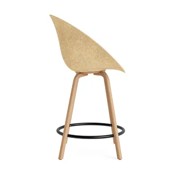 Mat Bar Chair barstol 65 cm - Hemp-beech-black steel - Normann Copenhagen