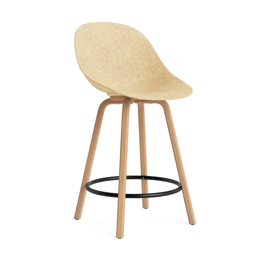 Mat Bar Chair barstol 65 cm, Hemp-beech-black steel Normann Copenhagen