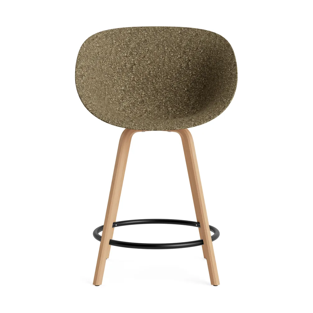 Mat Bar Chair barstol 65 cm, Seaweed-beech-black steel Normann Copenhagen