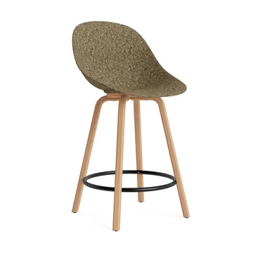 Mat Bar Chair barstol 65 cm - Seaweed-beech-black steel - Normann Copenhagen