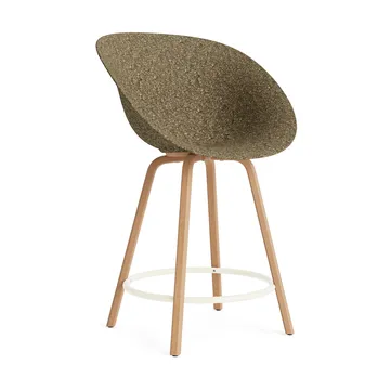 Mat Bar Chair barstol 65 cm - Seaweed-beech-cream steel - Normann Copenhagen