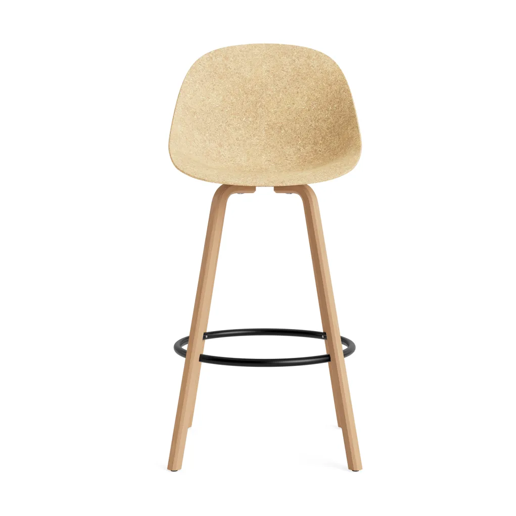 Mat Bar Chair barstol 75 cm, Hemp-beech-black steel Normann Copenhagen