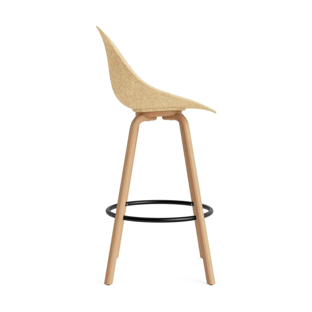 Mat Bar Chair barstol 75 cm, Hemp-beech-black steel Normann Copenhagen