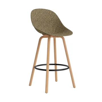 Mat Bar Chair barstol 75 cm - Seaweed-beech-black steel - Normann Copenhagen