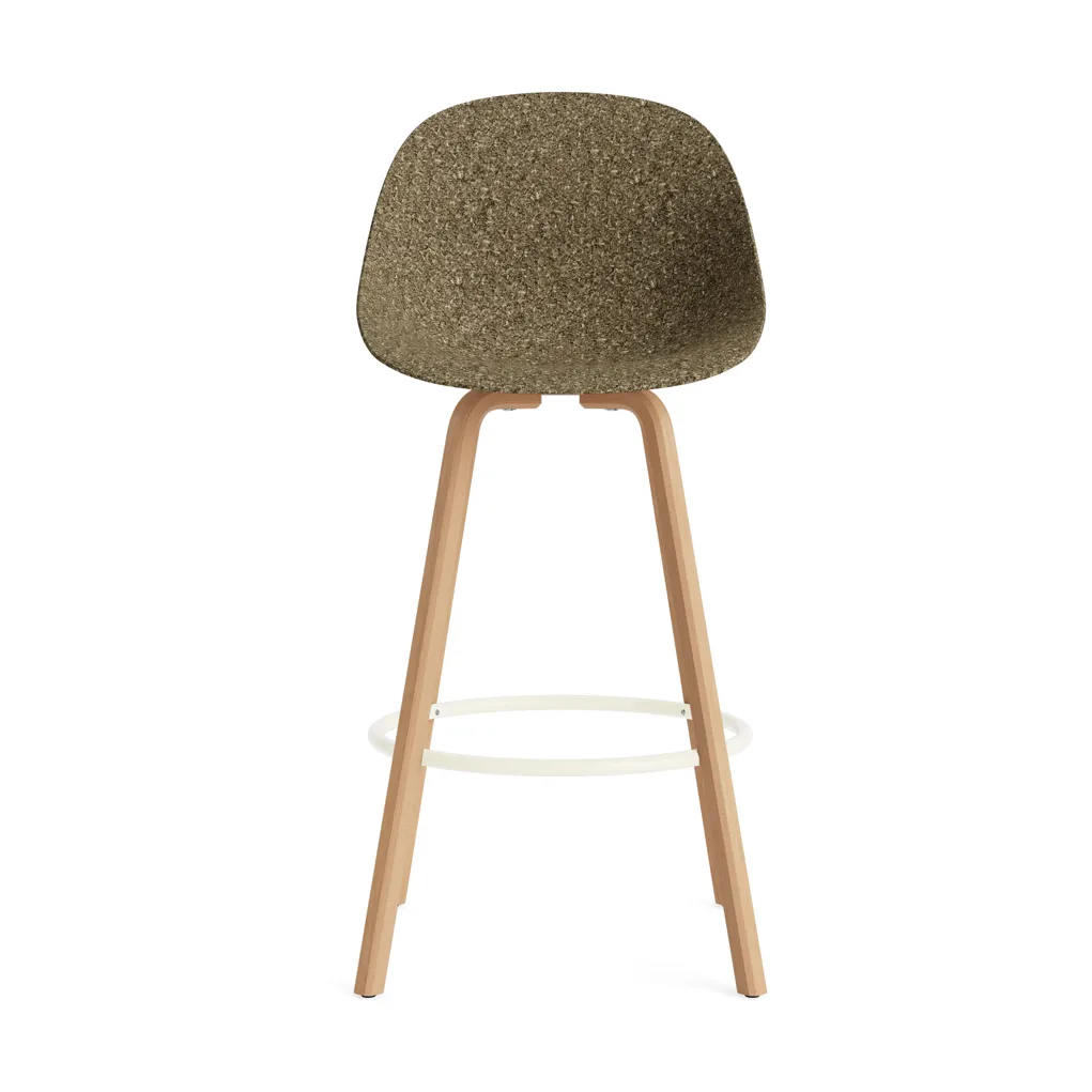 Mat Bar Chair barstol 75 cm, Seaweed-beech-cream steel Normann Copenhagen