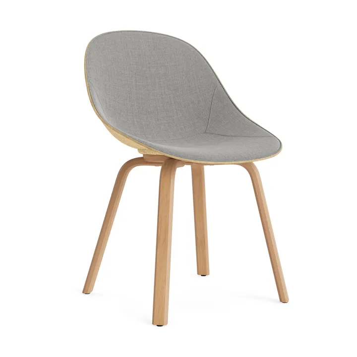 Mat Chair stol frontpolstret - Remix 133-hemp-beech - Normann Copenhagen