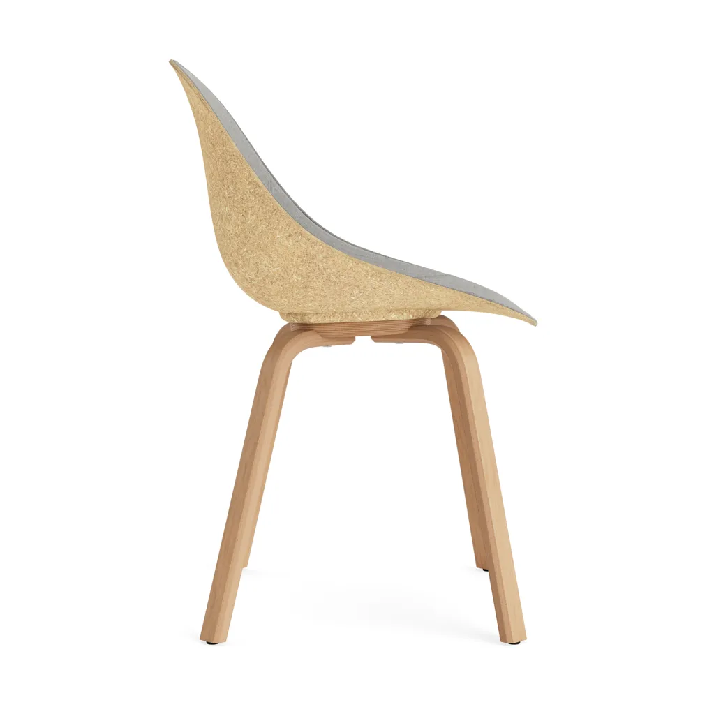 Mat Chair stol frontpolstret, Remix 133-hemp-beech Normann Copenhagen