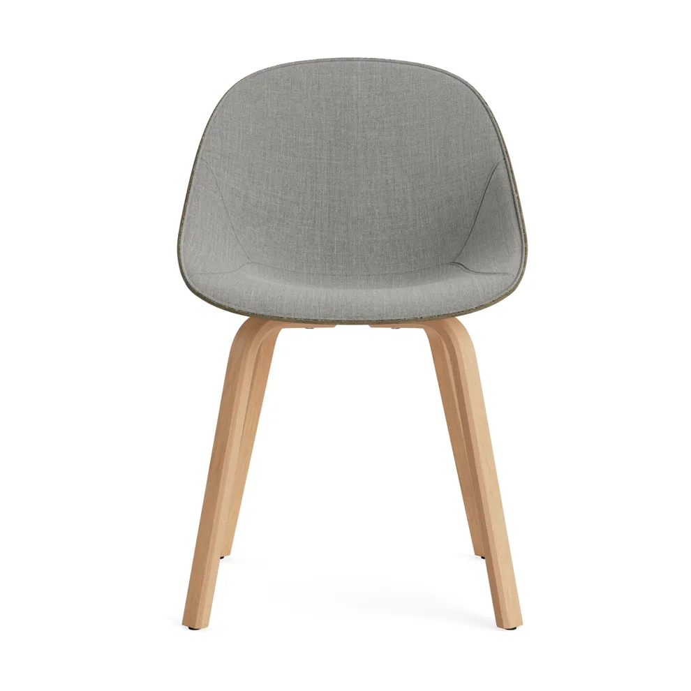 Mat Chair stol frontpolstret, Remix 133-seaweed-beech Normann Copenhagen