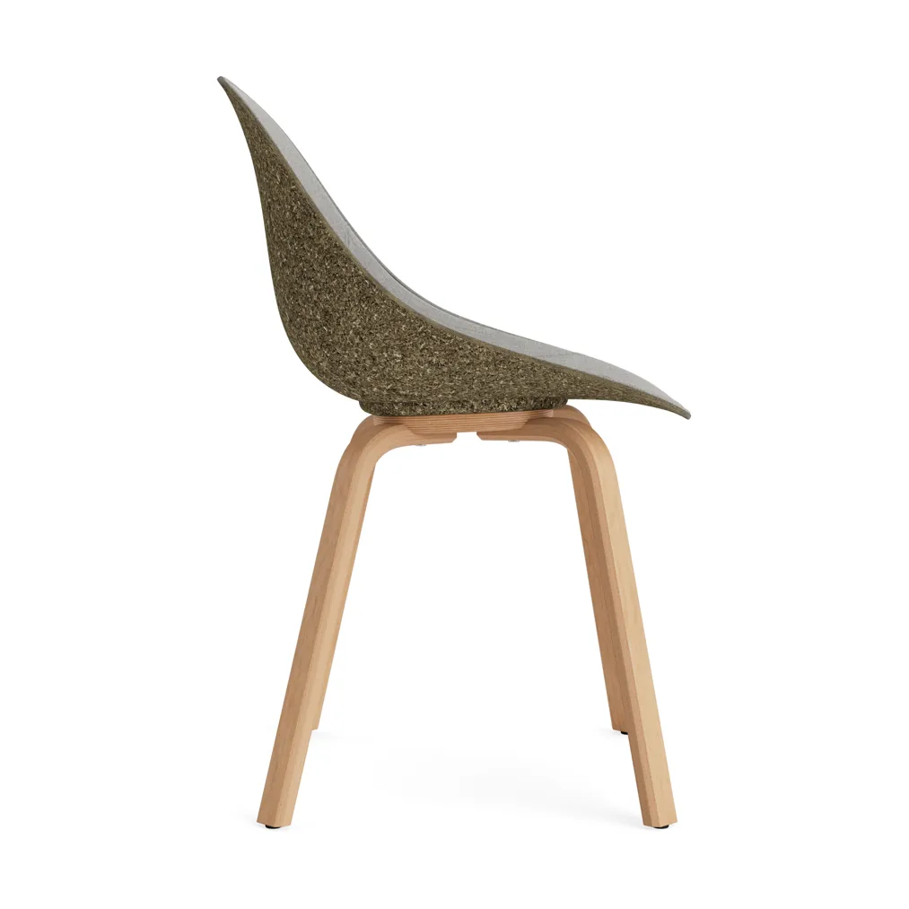 Mat Chair stol frontpolstret, Remix 133-seaweed-beech Normann Copenhagen