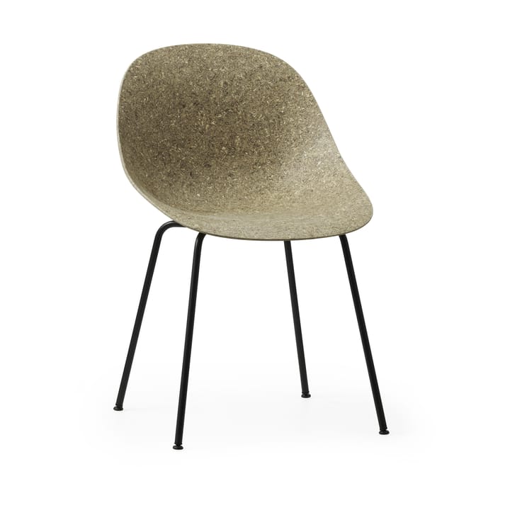 Mat Chair stol - Seaweed-black steel - Normann Copenhagen