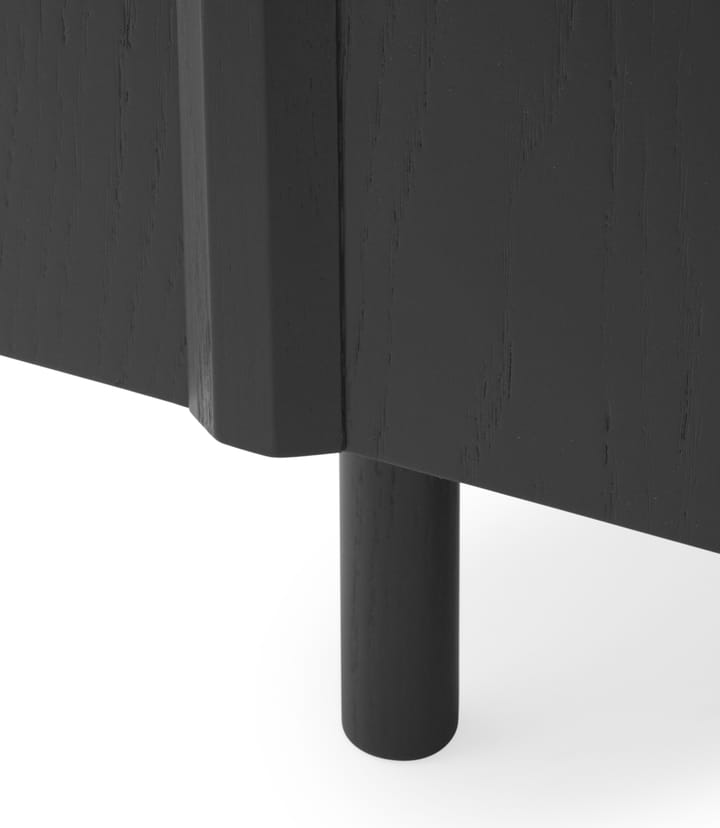 Rib sideboard 45x159 cm, Soft Black Normann Copenhagen