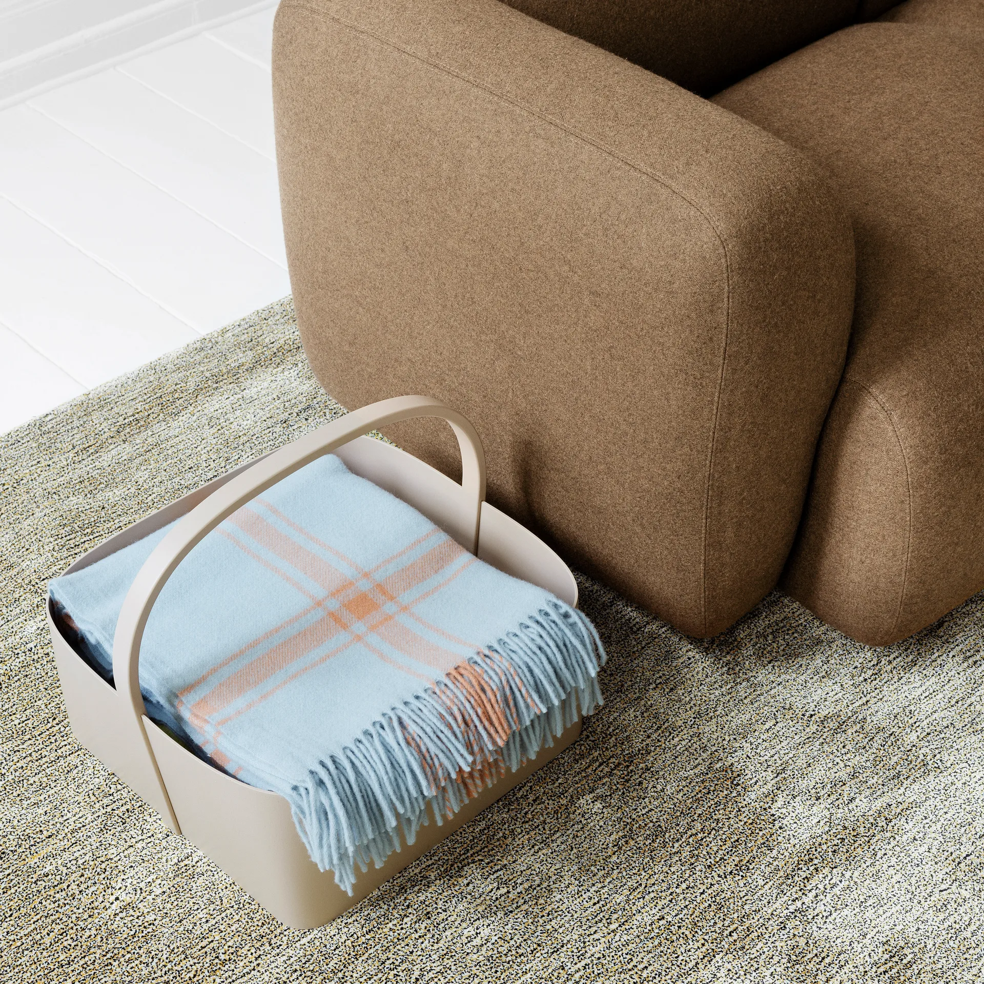 Shaker opbevaringskurv 45x45 cm, Sand Normann Copenhagen