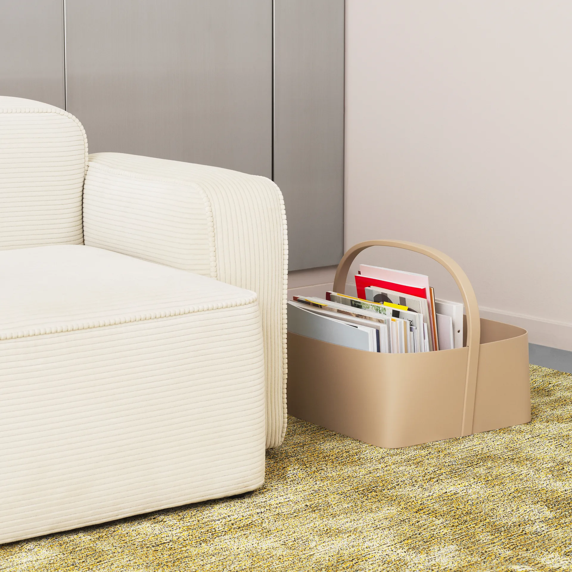 Shaker opbevaringskurv 45x45 cm, Sand Normann Copenhagen