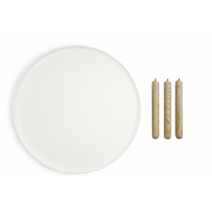 Tablo bord hvid, ben i ask, lille Normann Copenhagen