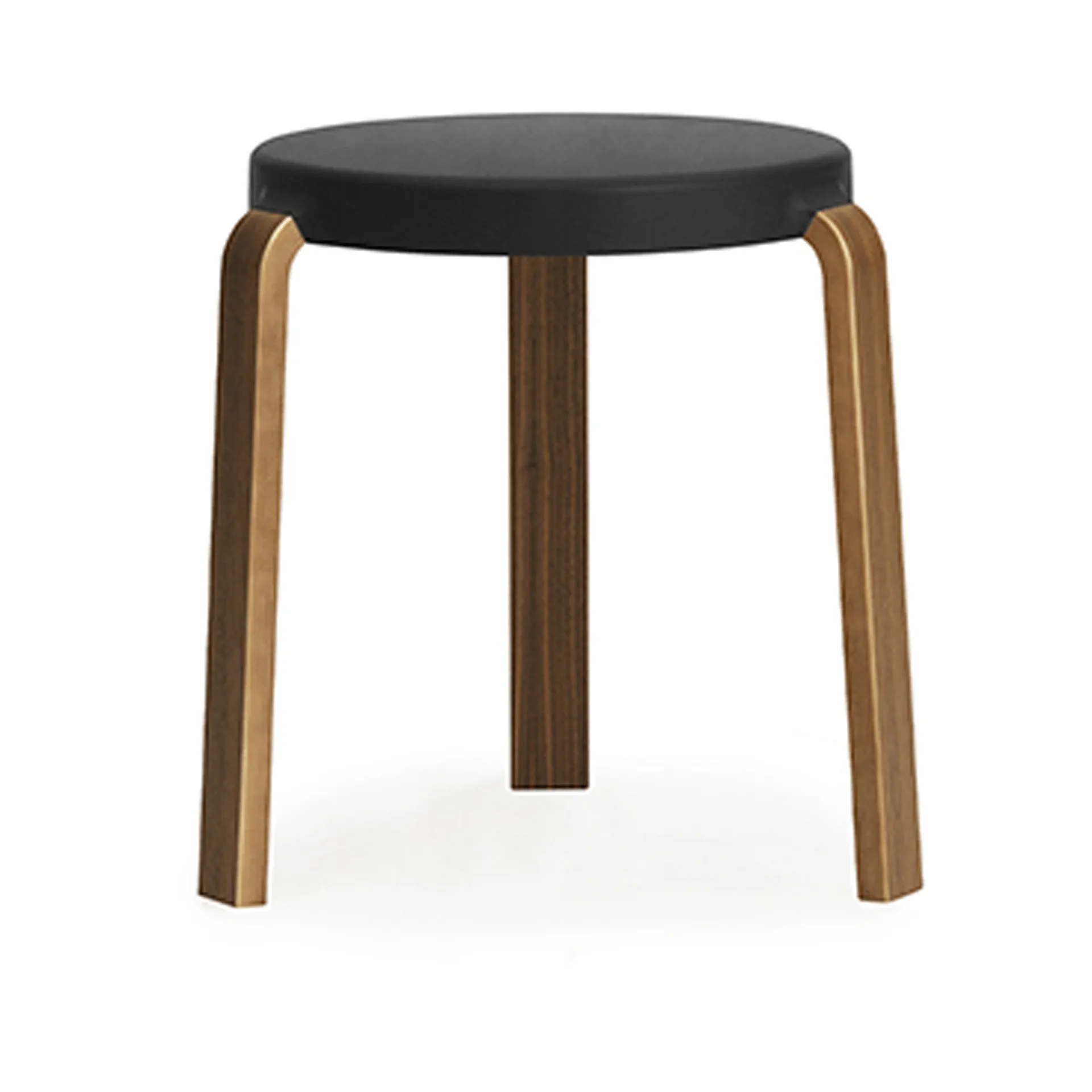 Tap taburet, black, ben i valnød Normann Copenhagen