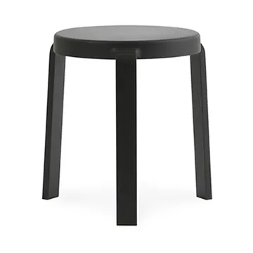 Tap taburet - black, sorte ben i eg - Normann Copenhagen