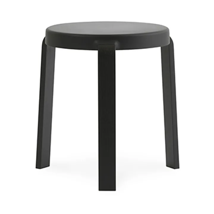 Tap taburet - black, sorte ben i eg - Normann Copenhagen