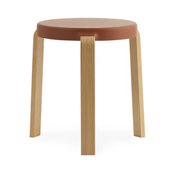 Tap taburet - caramel, ben i egetræ - Normann Copenhagen