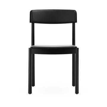 Timb stol med hynde - Black/Ultra leather - Black - Normann Copenhagen