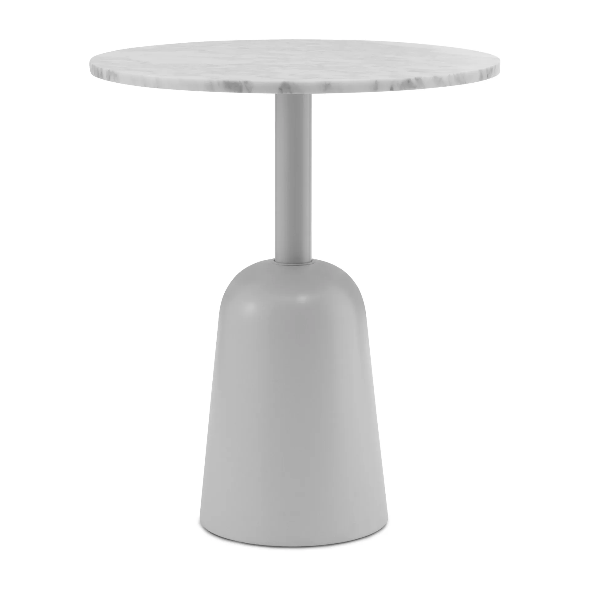 Turn justerbart bord Ø55 cm, Hvid marmor Normann Copenhagen