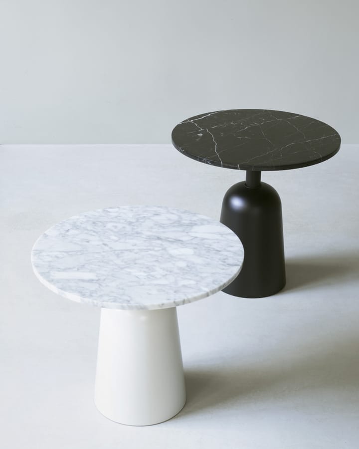 Turn justerbart bord Ø55 cm, Sort marmor Normann Copenhagen