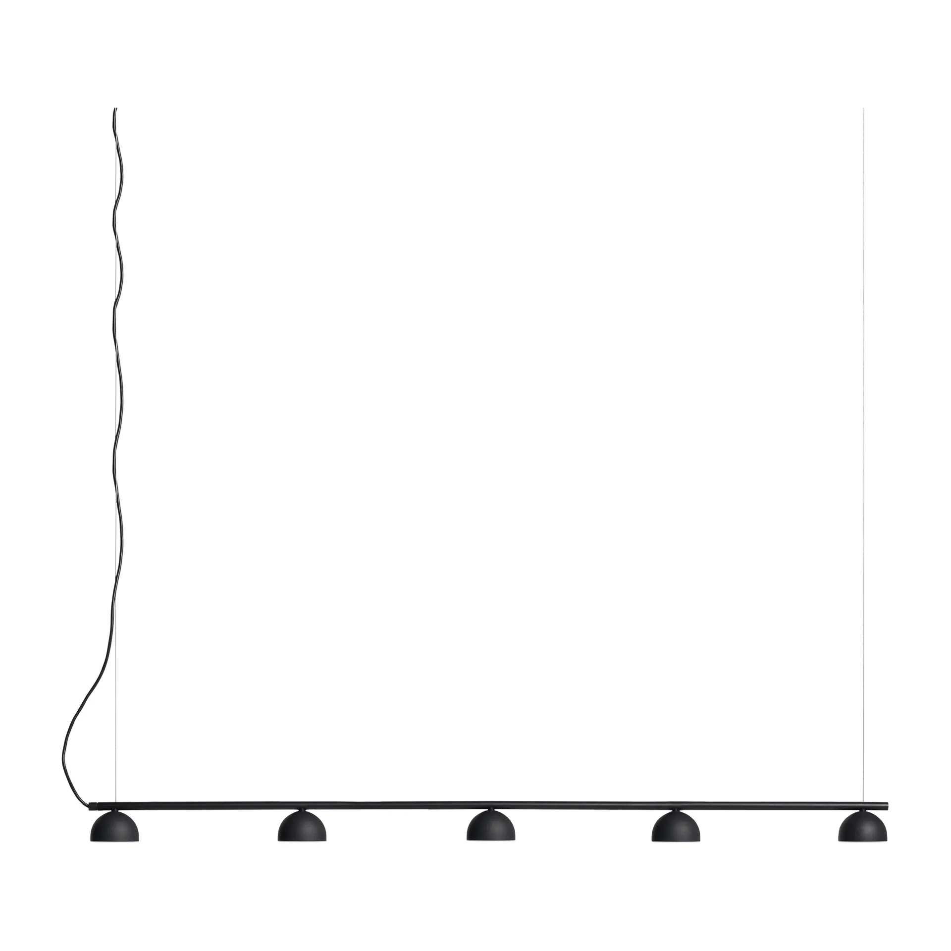 Blush Rail 5 loftslampe, Sort mat Northern