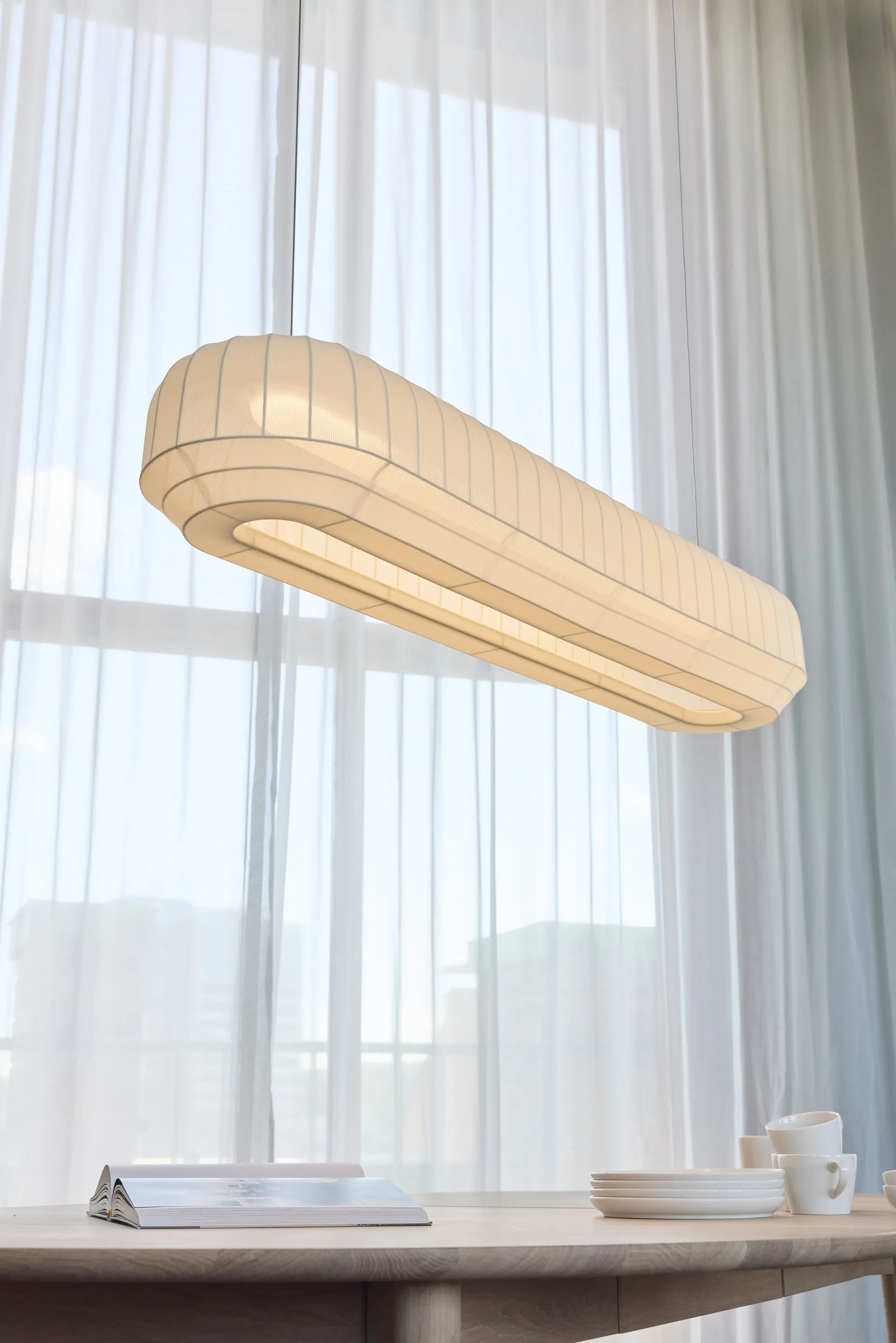 Tradition pendel linear 120 cm, Hvid Northern