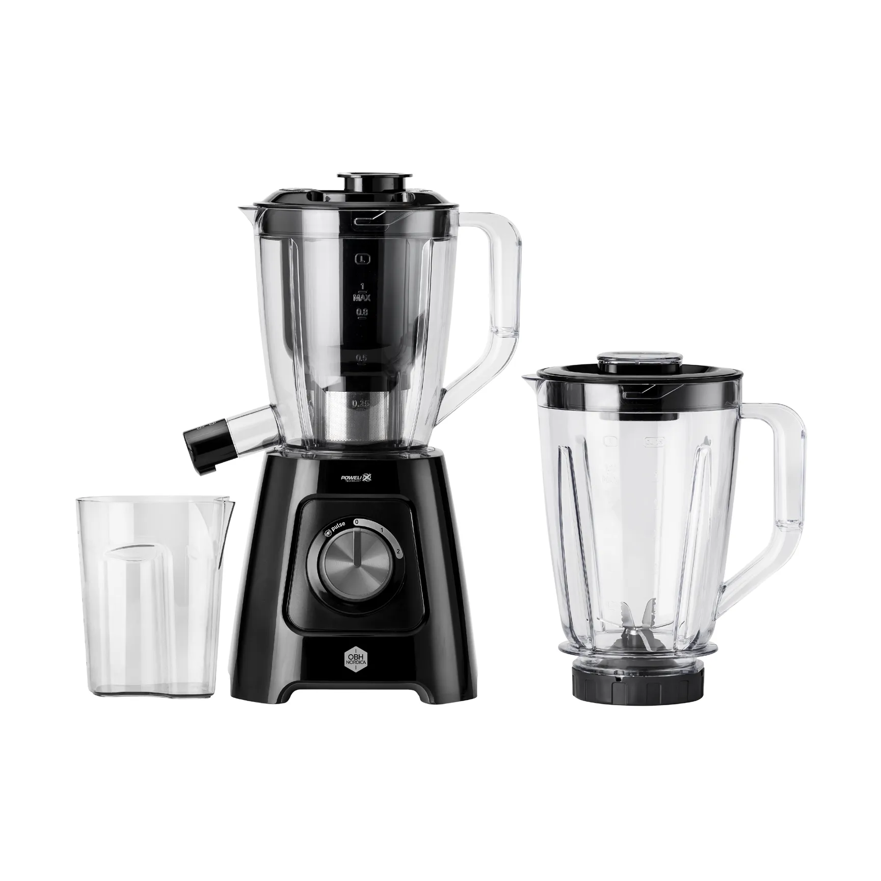 Blendforce LH42Q8S0 2-in-1 blender & juicemaskine, Sort OBH Nordica
