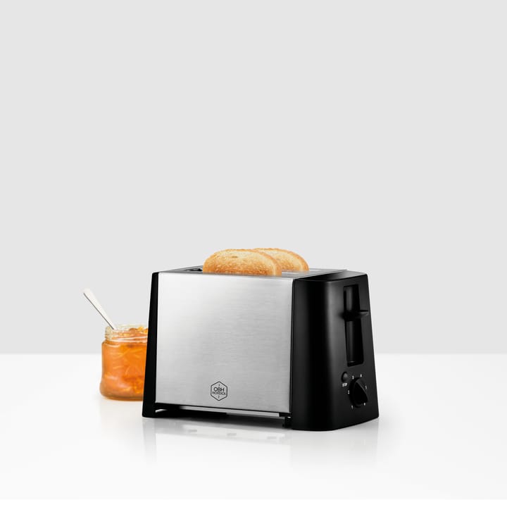 Design Inox 2232 brødrister 2 skiver, Rustfrit stål OBH Nordica