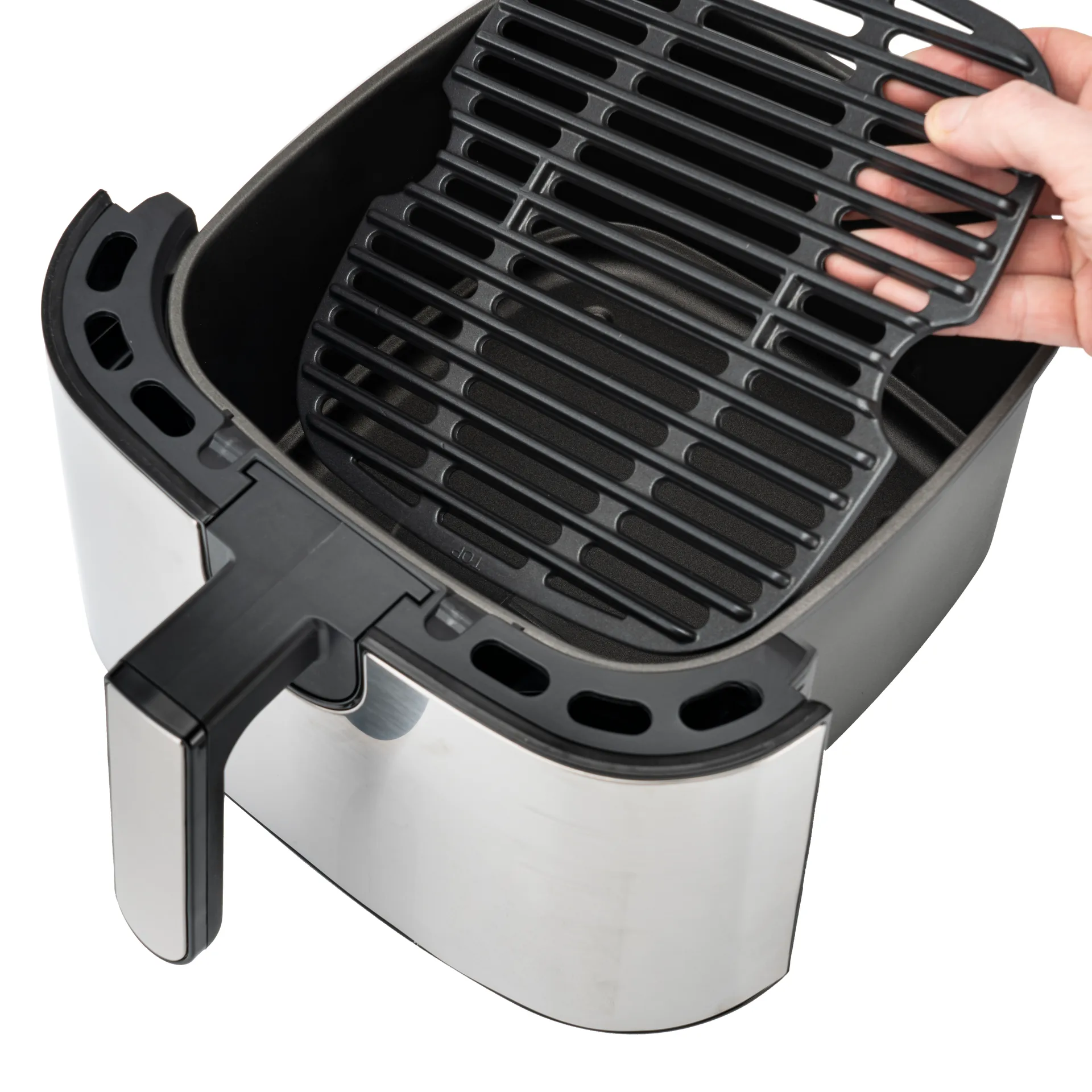 Easy Fry & Grill XXL 2-in-1 airfryer, Rustfrit stål OBH Nordica
