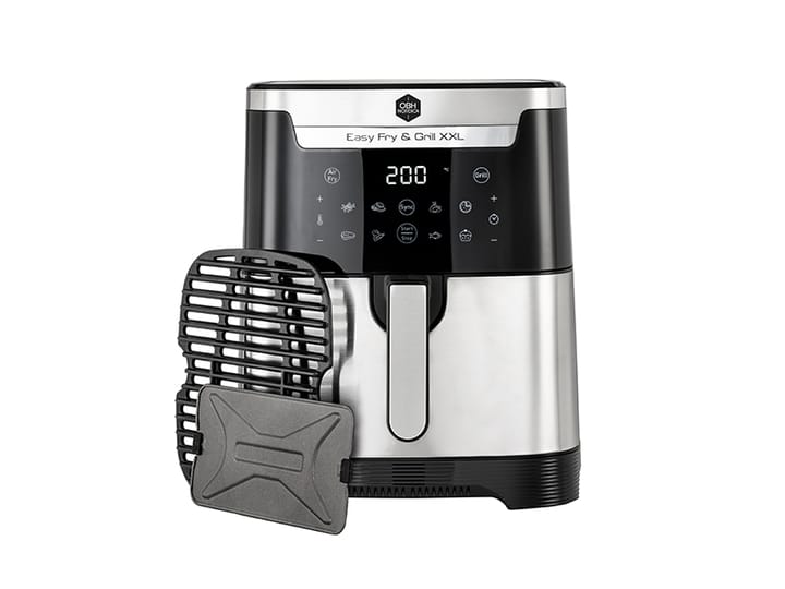 Easy Fry & grill XXL airfryer 2-i-1, Rustfrit stål OBH Nordica